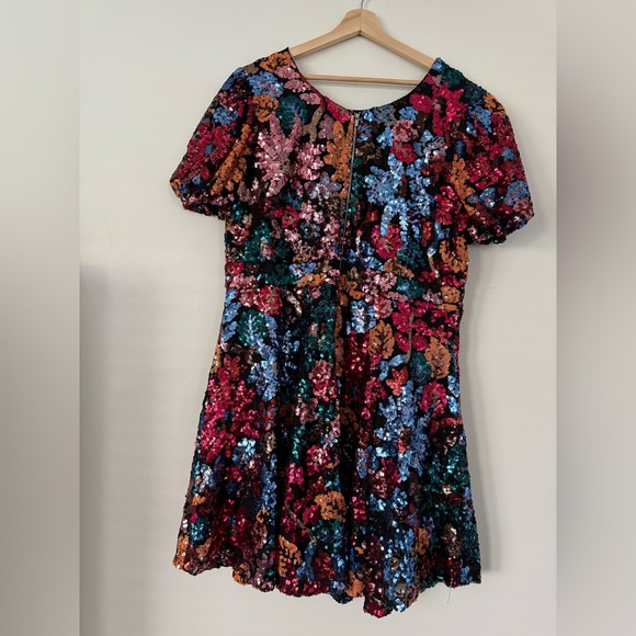 Ivy City Co Showstopper luxury Dress women short sleeve plus Size 1X - Picture 12 of 16